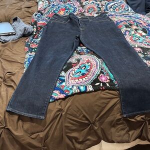 Chico's Dark Blue Straight Leg Jeans